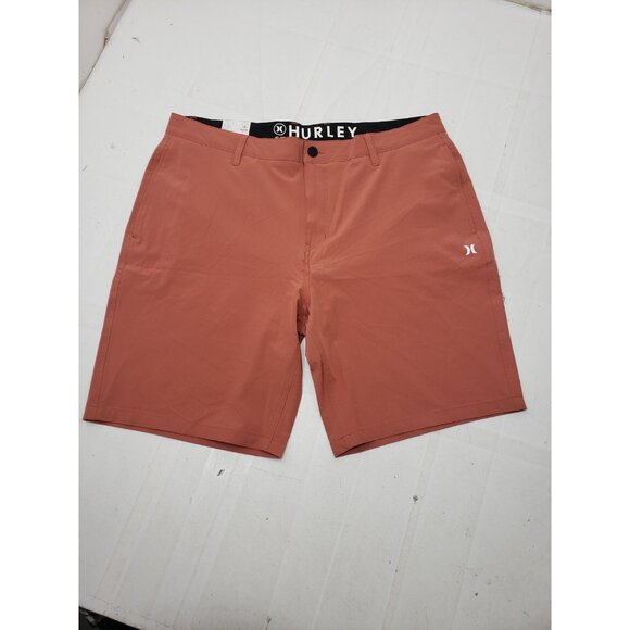 Hurley Men's All Day Hybrid Quick Dry 4 Way Stretch Short Redwood Size 40 NEW - Picture 1 of 14